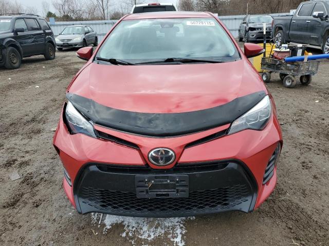 2T1BURHE5JC124032 - 2018 TOYOTA COROLLA L 红色 照片 5