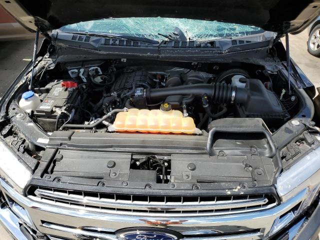 1FTEX1CB9KKC47142 - 2019 FORD F150 SUPER CAB GRAY photo 11