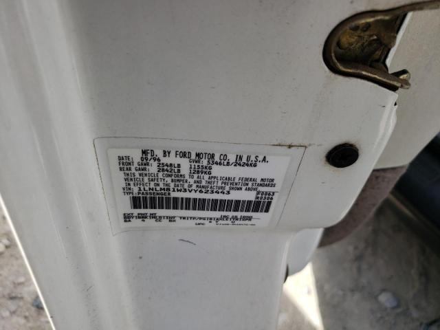 1LNLM81W3VY623443 - 1997 LINCOLN TOWN CAR EXECUTIVE WHITE photo 12