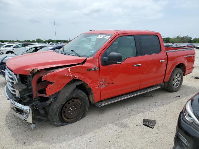 1FTEW1EG3GKF06842 - 2016 FORD F150 SUPERCREW RED photo 1