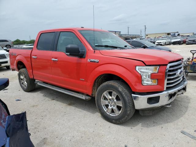 1FTEW1EG3GKF06842 - 2016 FORD F150 SUPERCREW RED photo 4