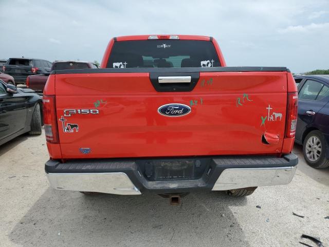 1FTEW1EG3GKF06842 - 2016 FORD F150 SUPERCREW RED photo 6