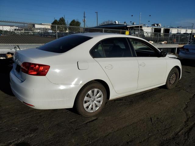 3VW2K7AJ2EM409945 - 2014 VOLKSWAGEN JETTA BASE WHITE photo 3