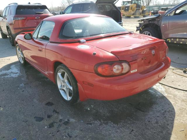 JM1NB353920231387 - 2002 MAZDA MX-5 MIATA BASE RED photo 2