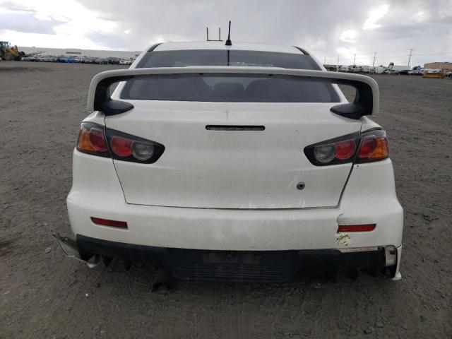 JA32W6FV2AU033958 - 2010 MITSUBISHI LANCER EVOLUTION SE WHITE photo 6