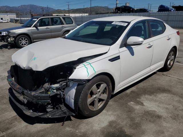 KNAGM4A73F5600333 - 2015 KIA OPTIMA LX WHITE photo 1