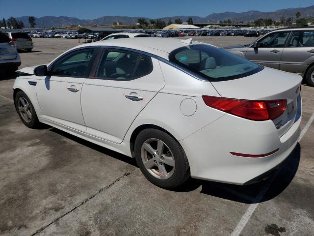 KNAGM4A73F5600333 - 2015 KIA OPTIMA LX WHITE photo 2