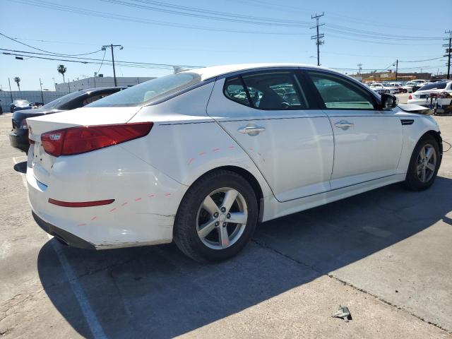 KNAGM4A73F5600333 - 2015 KIA OPTIMA LX WHITE photo 3