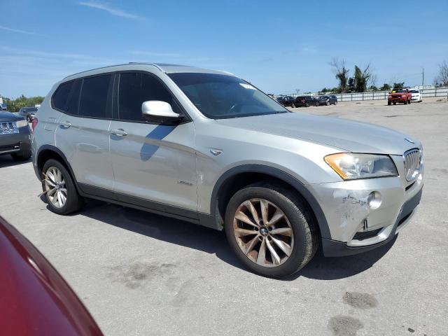 5UXWX9C52D0A17505 - 2013 BMW X3 XDRIVE28I SILVER photo 4