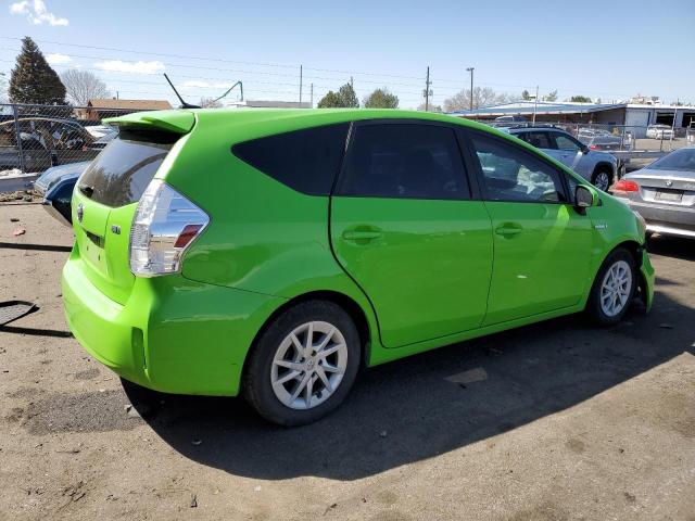 JTDZN3EUXE3333575 - 2014 TOYOTA PRIUS V GREEN photo 3