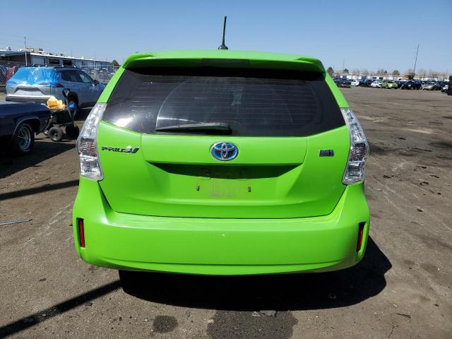 JTDZN3EUXE3333575 - 2014 TOYOTA PRIUS V GREEN photo 6