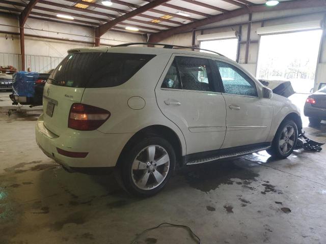 4JGBB8GB9BA687044 - 2011 MERCEDES-BENZ ML 350 4MATIC WHITE photo 3