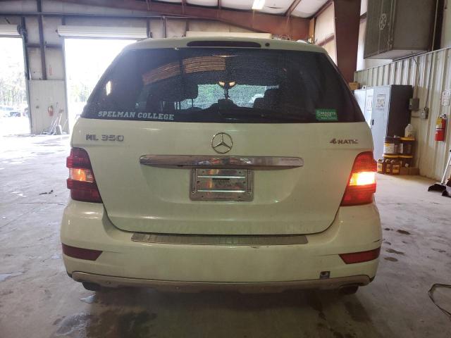 4JGBB8GB9BA687044 - 2011 MERCEDES-BENZ ML 350 4MATIC WHITE photo 6
