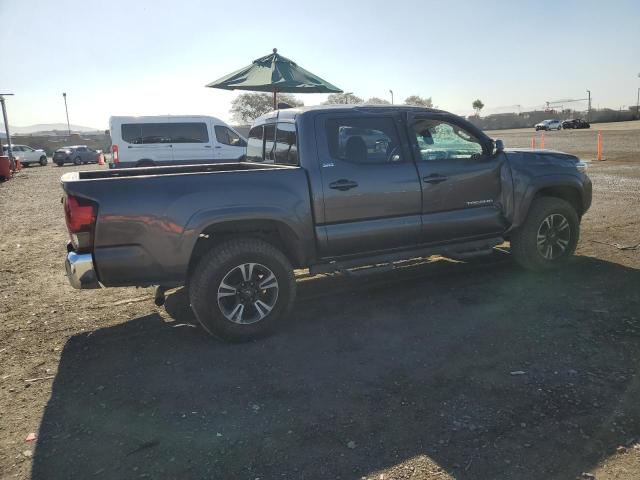 5TFAX5GN1KX163068 - 2019 TOYOTA TACOMA DOUBLE CAB GRAY photo 3