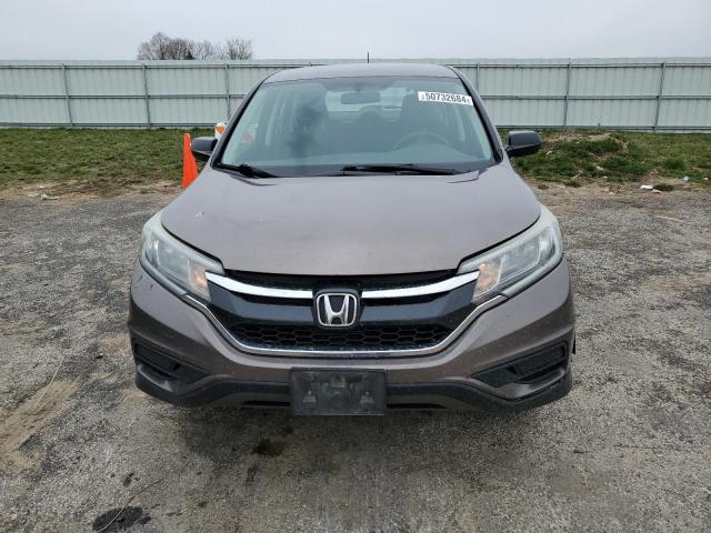 5J6RM4H3XFL062105 - 2015 HONDA CR-V LX GRAY photo 5