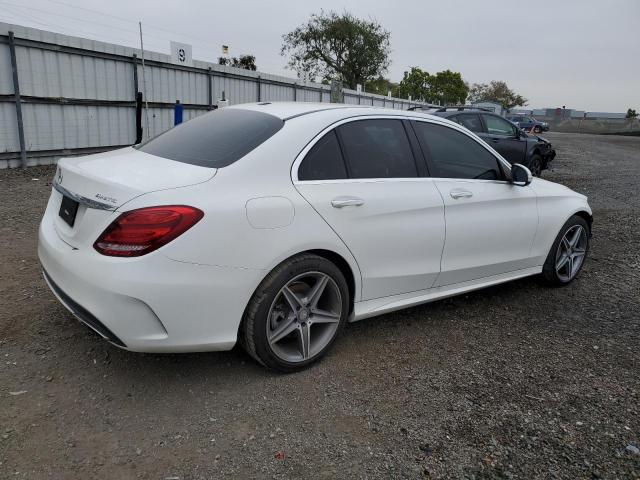 55SWF4KB8FU028099 - 2015 MERCEDES-BENZ C 300 4MATIC WHITE photo 3