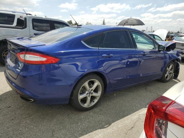 3FA6P0H9XER277857 - 2014 FORD FUSION SE BLUE photo 3