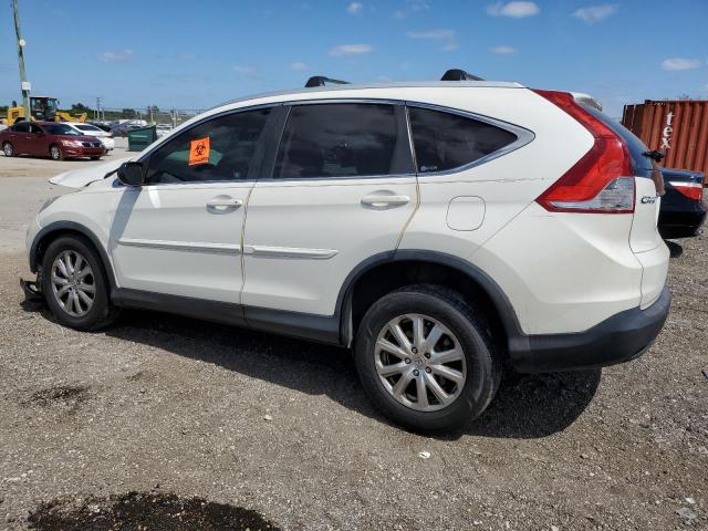 5J6RM3H70CL013424 - 2012 HONDA CR-V EXL WHITE photo 2