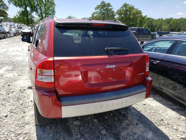 1J8FT57W58D784004 - 2008 JEEP COMPASS LIMITED RED photo 6