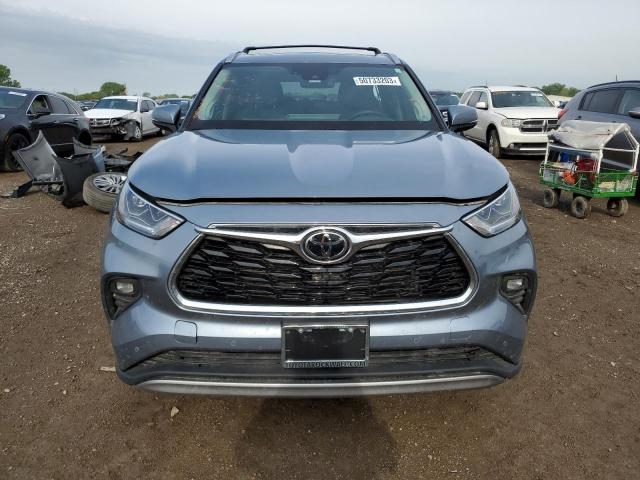 5TDFZRAH5MS081475 - 2021 TOYOTA HIGHLANDER PLATINUM SILVER photo 5