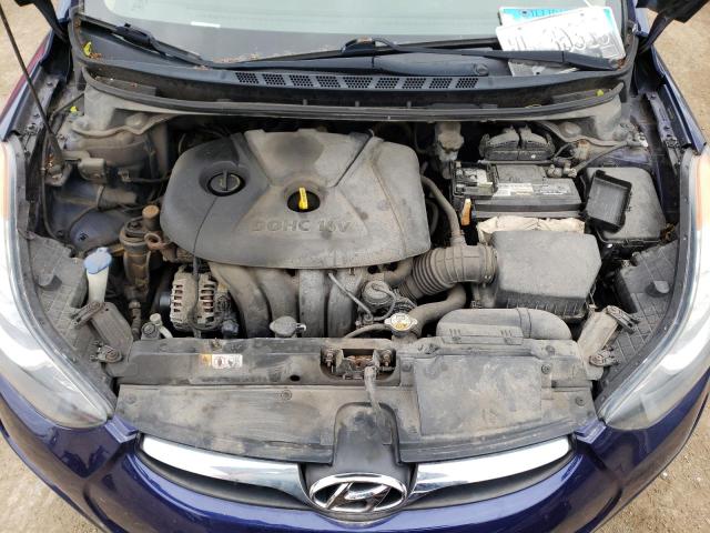 5NPDH4AE8DH293280 - 2013 HYUNDAI ELANTRA GLS BLUE photo 11