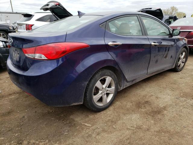 5NPDH4AE8DH293280 - 2013 HYUNDAI ELANTRA GLS BLUE photo 3