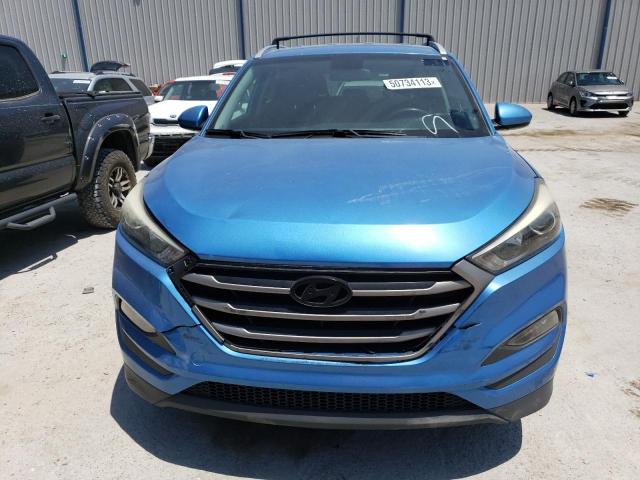 KM8J33A45GU187104 - 2016 HYUNDAI TUCSON LIMITED BLUE photo 5