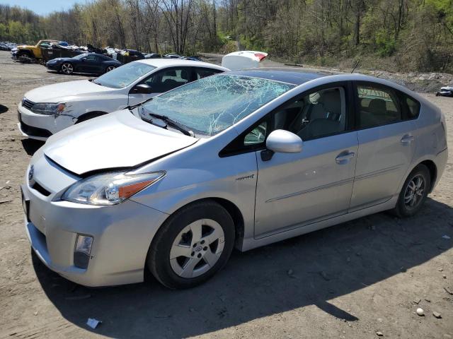 JTDKN3DU2A1152785 - 2010 TOYOTA PRIUS SILVER photo 1