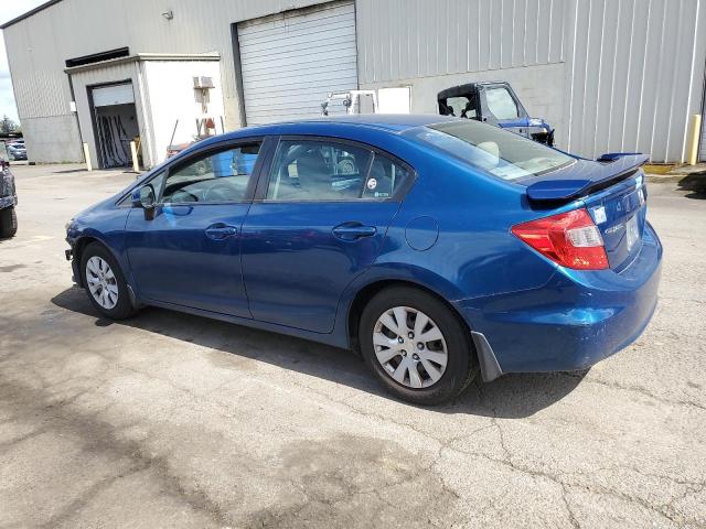 2HGFB2F56CH562084 - 2012 HONDA CIVIC LX BLUE photo 2