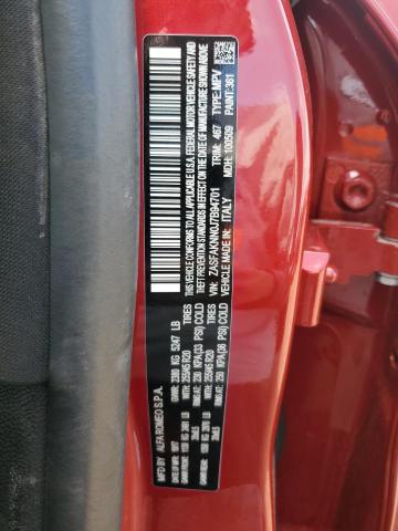 ZASFAKNN0J7B94701 - 2018 ALFA ROMEO STELVIO TI SPORT RED photo 13