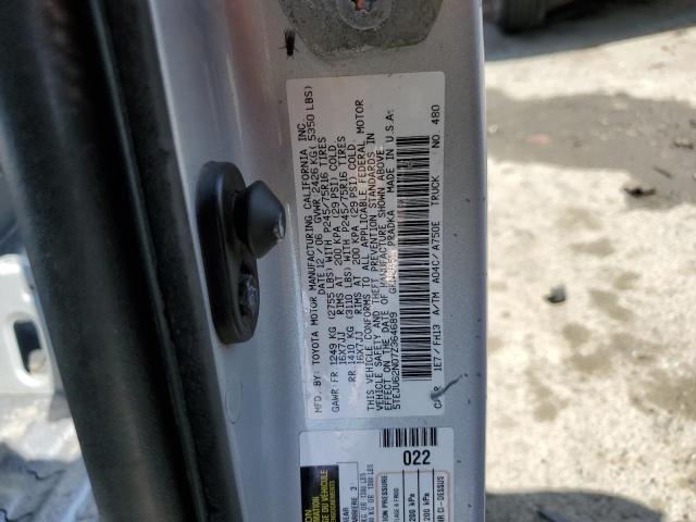 5TEJU62N07Z364689 - 2007 TOYOTA TACOMA DOUBLE CAB PRERUNNER GRAY photo 12