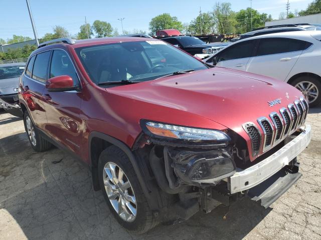 1C4PJMDS5FW555126 - 2015 JEEP CHEROKEE LIMITED MAROON photo 4