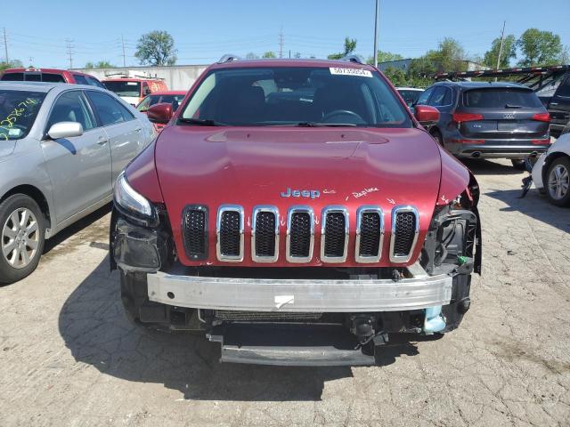 1C4PJMDS5FW555126 - 2015 JEEP CHEROKEE LIMITED MAROON photo 5