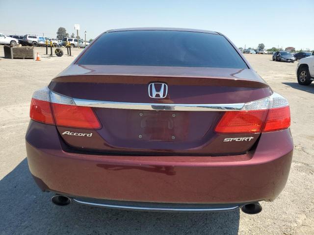 1HGCR2F56DA221525 - 2013 HONDA ACCORD SPORT BURGUNDY photo 6