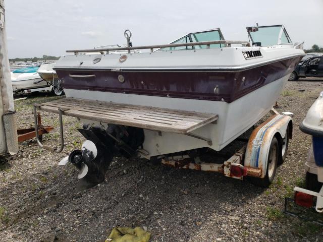 CYG18527G586 - 1986 BOAT W/TRAILER MAROON photo 4