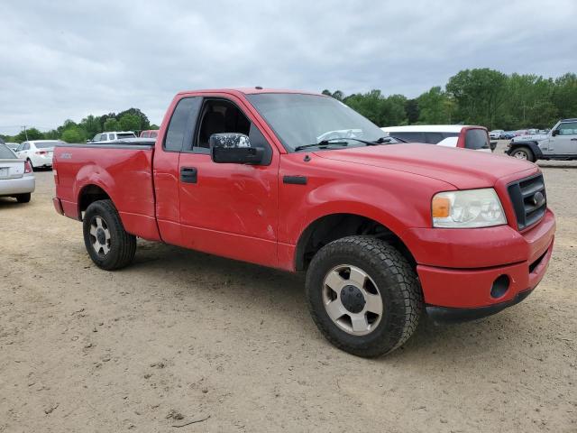 1FTRF12W67NA66658 - 2007 FORD F150 RED photo 4