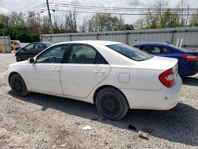 JTDBE32K920012550 - 2002 TOYOTA CAMRY LE WHITE photo 2