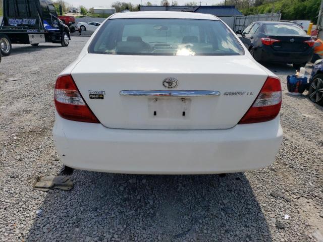 JTDBE32K920012550 - 2002 TOYOTA CAMRY LE WHITE photo 6