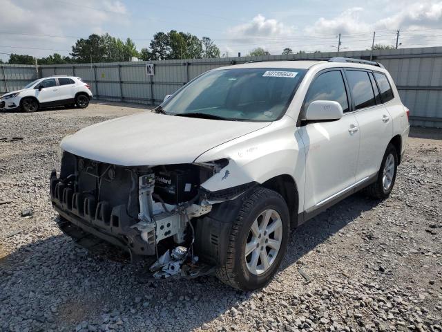 5TDZA3EH4DS036829 - 2013 TOYOTA HIGHLANDER BASE WHITE photo 1