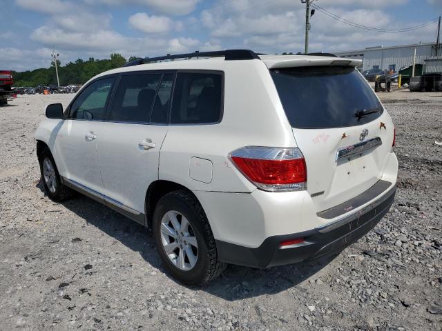 5TDZA3EH4DS036829 - 2013 TOYOTA HIGHLANDER BASE WHITE photo 2