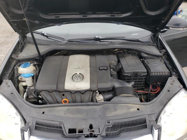 3VWEF71K67M179856 - 2007 VOLKSWAGEN JETTA WOLFSBURG 黑色 照片 11