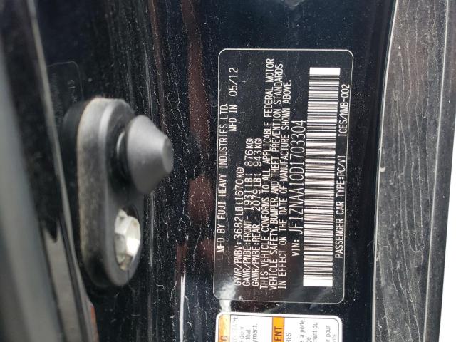 JF1ZNAA10D1703304 - 2013 TOYOTA SCION FR-S BLACK photo 10