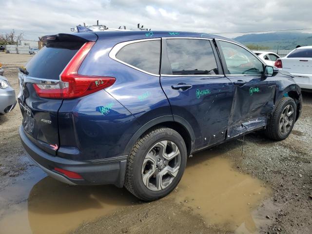 2HKRW2H52HH605525 - 2017 HONDA CR-V EX BLUE photo 3