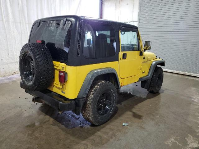 1J4FA49S22P703705 - 2002 JEEP WRANGLER / SPORT YELLOW photo 3