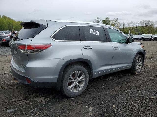5TDJKRFH7FS210911 - 2015 TOYOTA HIGHLANDER XLE SILVER photo 3