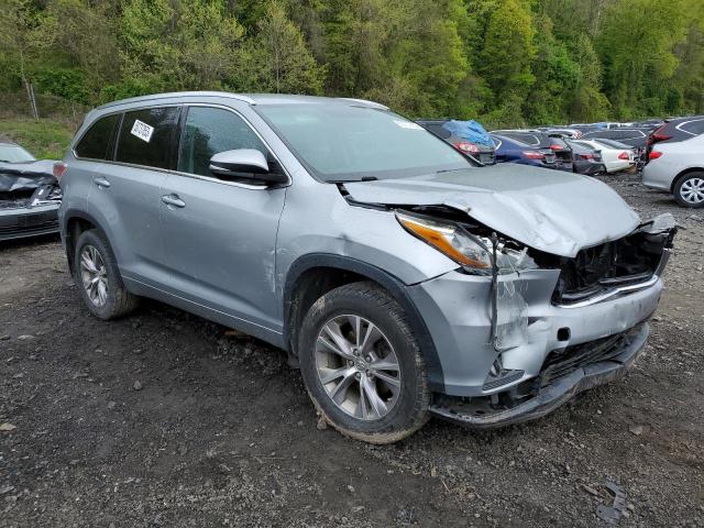 5TDJKRFH7FS210911 - 2015 TOYOTA HIGHLANDER XLE SILVER photo 4