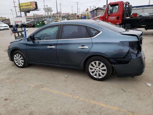 3N1AB7AP9FY225263 - 2015 NISSAN SENTRA S TEAL photo 2