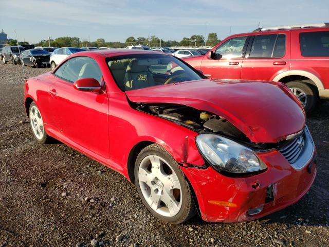 JTHFN48Y540054492 - 2004 LEXUS SC 430 RED photo 1