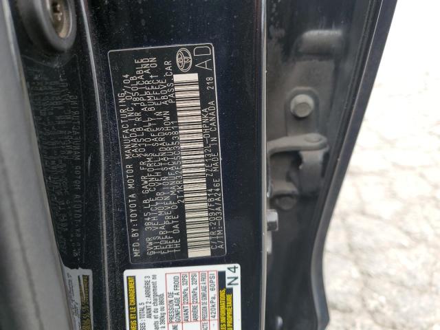 2T1KR32E55C353811 - 2005 TOYOTA COROLLA MA XR BLACK photo 12