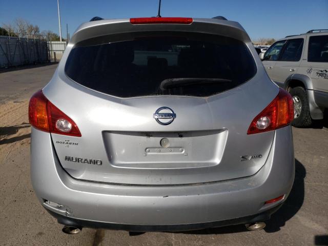 JN8AZ18W19W202319 - 2009 NISSAN MURANO S SILVER photo 6